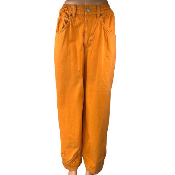 Urban Outfitters BDG Willow 90s Baggy Orange High Waist Straight Denim Jeans 29 - Picture 1 of 5